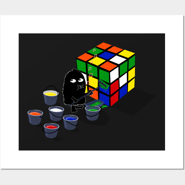 How to Solve a Rubiks Cube Wall Art by viograpiks